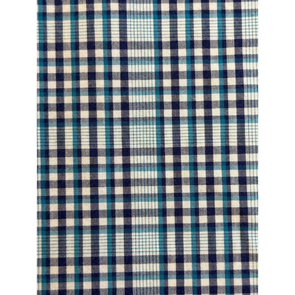 Billy Reid Mens Medium Standard Cut Button Down Blue Multi Plaid Shirt Italy - Picture 2 of 12